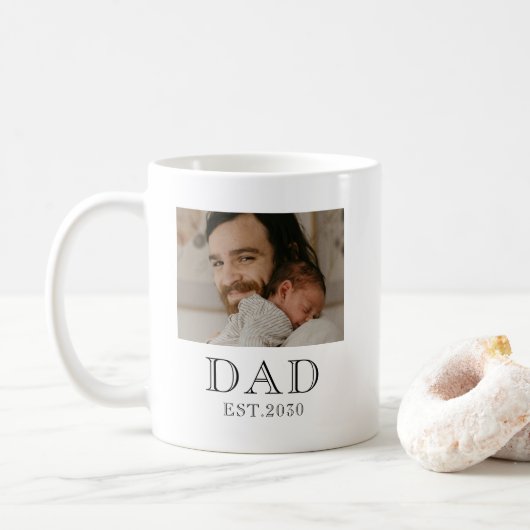 Dad gegründet 2 Foto Kaffeetasse (Mit Donut)