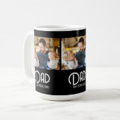 Dad gegründet 3 Foto Grunge Text Kaffeetasse (Vorderseite Links)