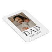 Dad gegründet Baby Foto  Magnet (Rechte Seite)