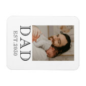 Dad gegründet Baby Foto  Magnet (Horizontal)