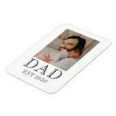 Dad gegründet Baby Foto  Magnet (Linke Seite)
