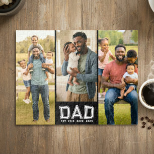 Dad Gegründet Classic Bold 3 Foto Puzzle