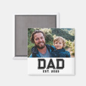 Dad Gegründet Foto-Geschenk Magnet (Vorderseite/Rückseite)