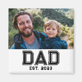 Dad Gegründet Foto-Geschenk Magnet (Vorne)