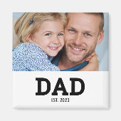 Dad Gegründet Foto-Geschenk Magnet (Vorne)