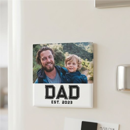 Dad Gegründet Foto-Geschenk Magnet