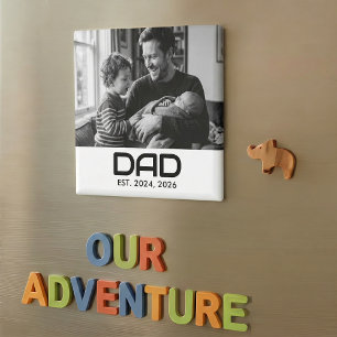 Dad Gegründet Foto-Geschenkmagnet Magnet