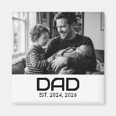 Dad Gegründet Foto-Geschenkmagnet Magnet (Vorne)
