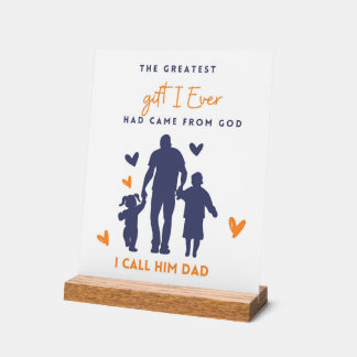 Dad Gift-Inspirational Fathers Day Quote Acrylschild