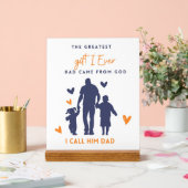 Dad Gift-Inspirational Fathers Day Quote Acrylschild (Hochzeit)