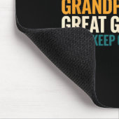 Dad Grandpa Great Grandpa Funny Saying - Dad I Jus Mousepad (Ecke)