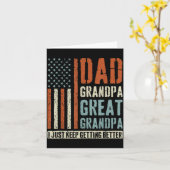 Dad Grandpa Great Grandpa Karte (Gelbe Blume)