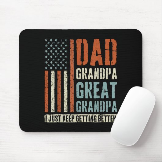 Dad Grandpa Great Grandpa  Mousepad (Mit Mouse)