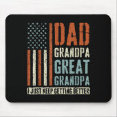 Dad Grandpa Great Grandpa  Mousepad (Vorne)