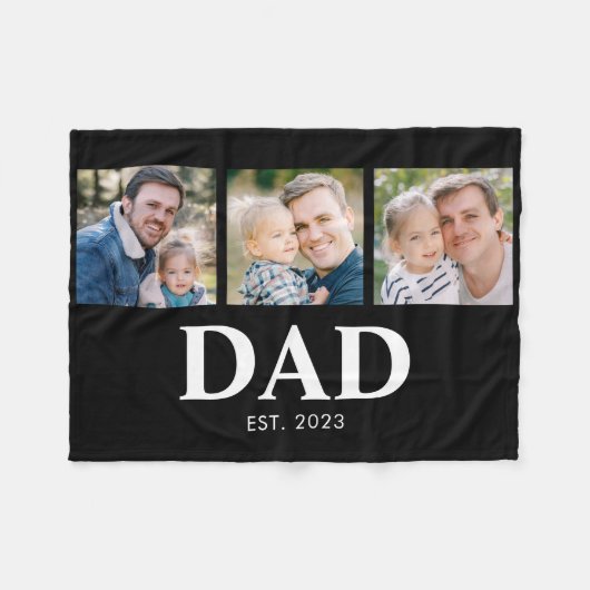 Dad gründete den Vatertag 3 Bild Fleecedecke (Vorderseite (Horizontal))
