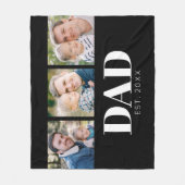 Dad gründete den Vatertag 3 Foto Fleecedecke (Vorderseite)