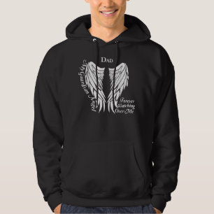 Dad Guardian Angel Memorial Gift For Loss of Dad Hoodie