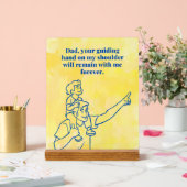 Dad Guiding Hand-Inspirational Fathers Day Quote Acrylschild (Hochzeit)