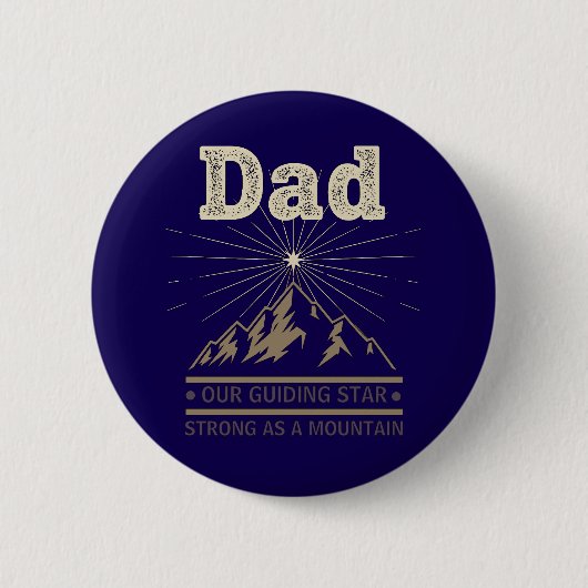 Dad Guiding Star Mountain Button (Vorderseite)