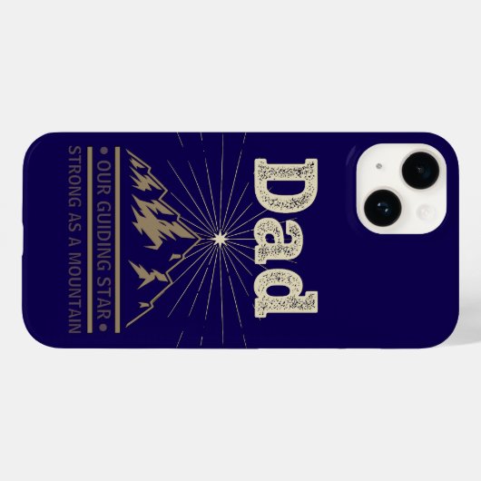 Dad Guiding Star Mountain Case-Mate iPhone Hülle (Rückseite (Horizontal))