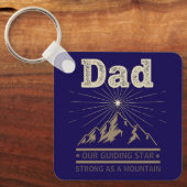 Dad Guiding Star Mountain Schlüsselanhänger (Vorderseite)