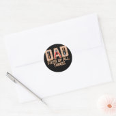 Dad Handyman Woodworker Father's Day Carpenter Runder Aufkleber (Umschlag)