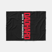 Dad Hard With A Vengeance  Fleecedecke (Vorderseite (Horizontal))