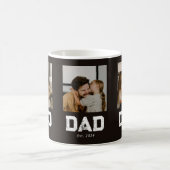 Dad hat Black Fun 3 Foto eingerichtet Kaffeetasse (Mittel)