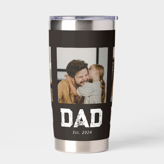 Dad hat Black Fun 3 Foto gegründet Thermobecher (Links)
