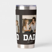 Dad hat Black Fun 3 Foto gegründet Thermobecher (Rückseite)