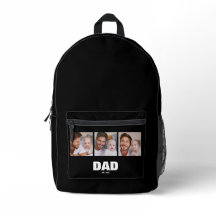 Dad hat Bold Black 3 Foto gedruckt eingerichtet