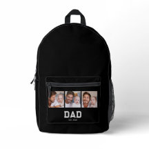 Dad hat Bold Black 3 Foto gedruckt eingerichtet