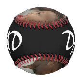 Dad hat Bold Black 3 Foto gegründet Baseball (Rückseite)