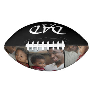 Dad hat Bold Black 3 Foto gegründet Football