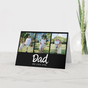 Dad hat die weiße Schrift 3 Foto erstellt Dankeskarte