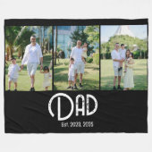 Dad hat Grunge-Text 3 Foto eingerichtet Fleecedecke (Vorderseite (Horizontal))