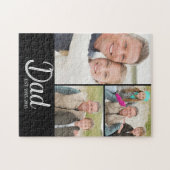 Dad hat Modern 3 Foto gegründet Puzzle (Horizontal)
