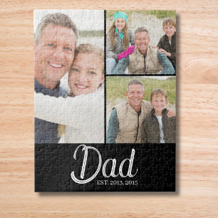 Dad hat Modern 3 Foto gegründet Puzzle