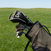 Dad hat Modern Black 3 Foto eingerichtet Golf Headcover (In SItu)