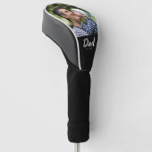 Dad hat modernes Schriftfoto eingerichtet Golf Headcover (angewinkelt)
