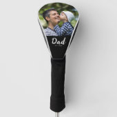 Dad hat modernes Schriftfoto eingerichtet Golf Headcover (Vorderseite)