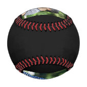 Dad hat modernes Skript Schwarz 3 Foto eingerichte Baseball (Rückseite)