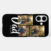 Dad hat modernes Skript Schwarz 3 Foto eingerichte Case-Mate iPhone Hülle (Rückseite (Horizontal))