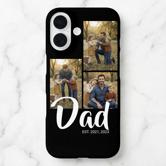 Dad hat modernes Skript Schwarz 3 Foto eingerichte Case-Mate iPhone Hülle