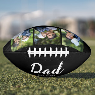 Dad hat modernes Skript Schwarz 3 Foto eingerichte Football