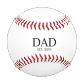 Dad hat neu gegründet Geschenk Baseball (Rückseite)