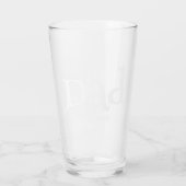 Dad hat neuen Dad-Spaß-Text fett einfache Bierbrau Glas (Rückseite)