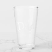 Dad hat neuen Dad-Spaß-Text fett einfache Bierbrau Glas (Vorderseite)