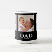 Dad hat Schwarz 3 Foto gegründet Kaffeetasse (Mittel)