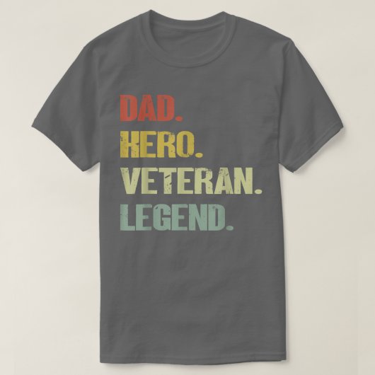 Dad hero veteran legend T-Shirt (Design vorne)